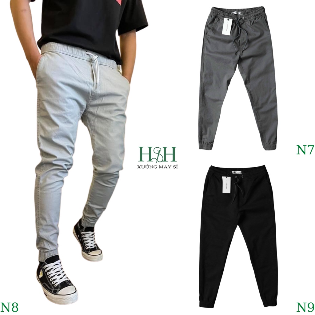 Quần jogger nam xuất khẩu, quần kaki cao cấp co giãn hợp với mọi thời tiết