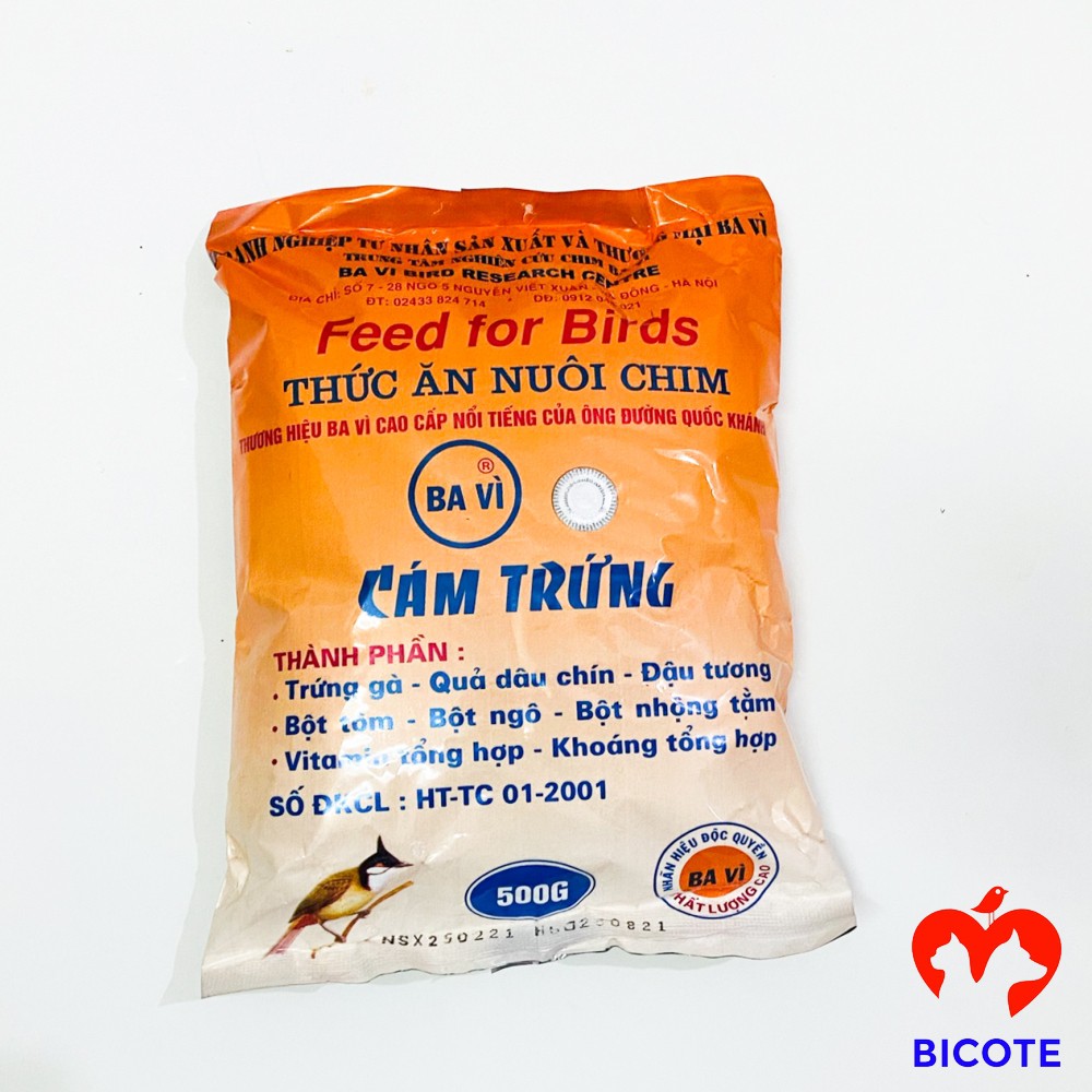 Cám chim Ba Vì cao cấp giá rẻ 500g dùng chung cho các loại chim