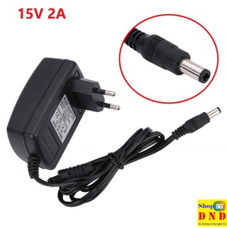 Nguồn 15V 2A chui tròn, sạc loa kéo và cấp điện 15V 2A cho thiết bị điện tử chung nguồn, Chui 5.5mm