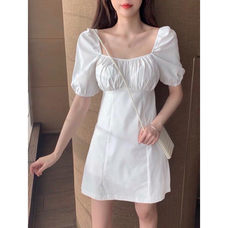 ĐẦM CỔ VUÔNG NHÚN NGỰC - EMMA DRESS T171