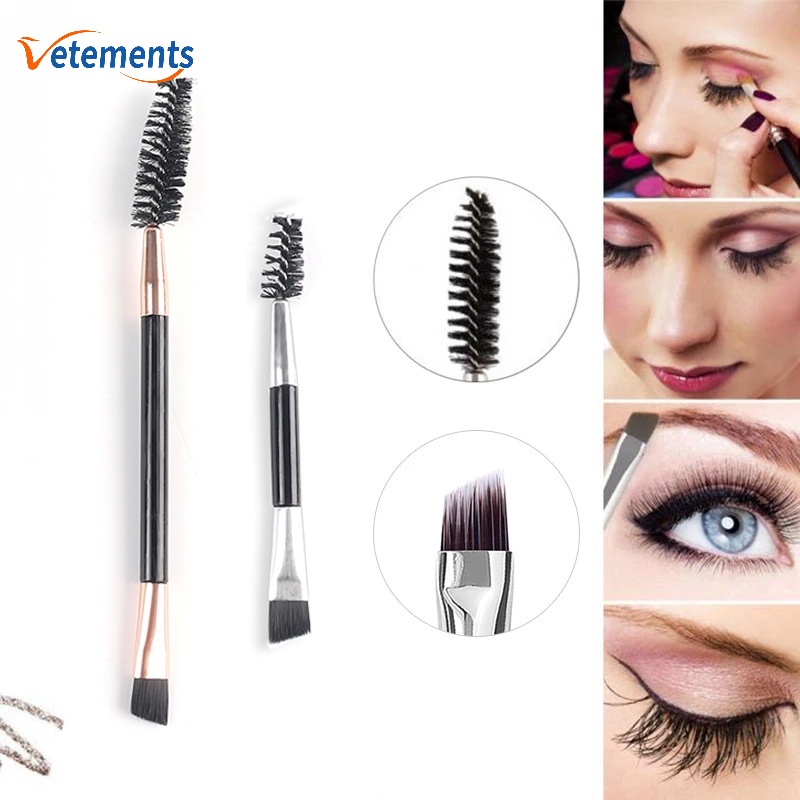 1 Cọ Trang Điểm Góc Cạnh &amp; Lược Chải Lông Mày/Lông Mày Chuyên Nghiệp Sợi Len Trang Điểm Nối Dài Lông Mày