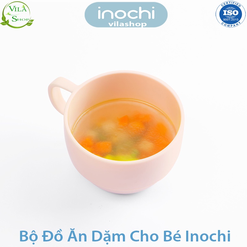 [ Bộ 6 Món ] Bộ Ăn Dặm Cho Bé, Bộ Đồ Tập Ăn Cho Bé Nhựa Cao Cấp Inochi - Kháng Khuẩn - Không Mùi - An Toàn Tuyệt Đối