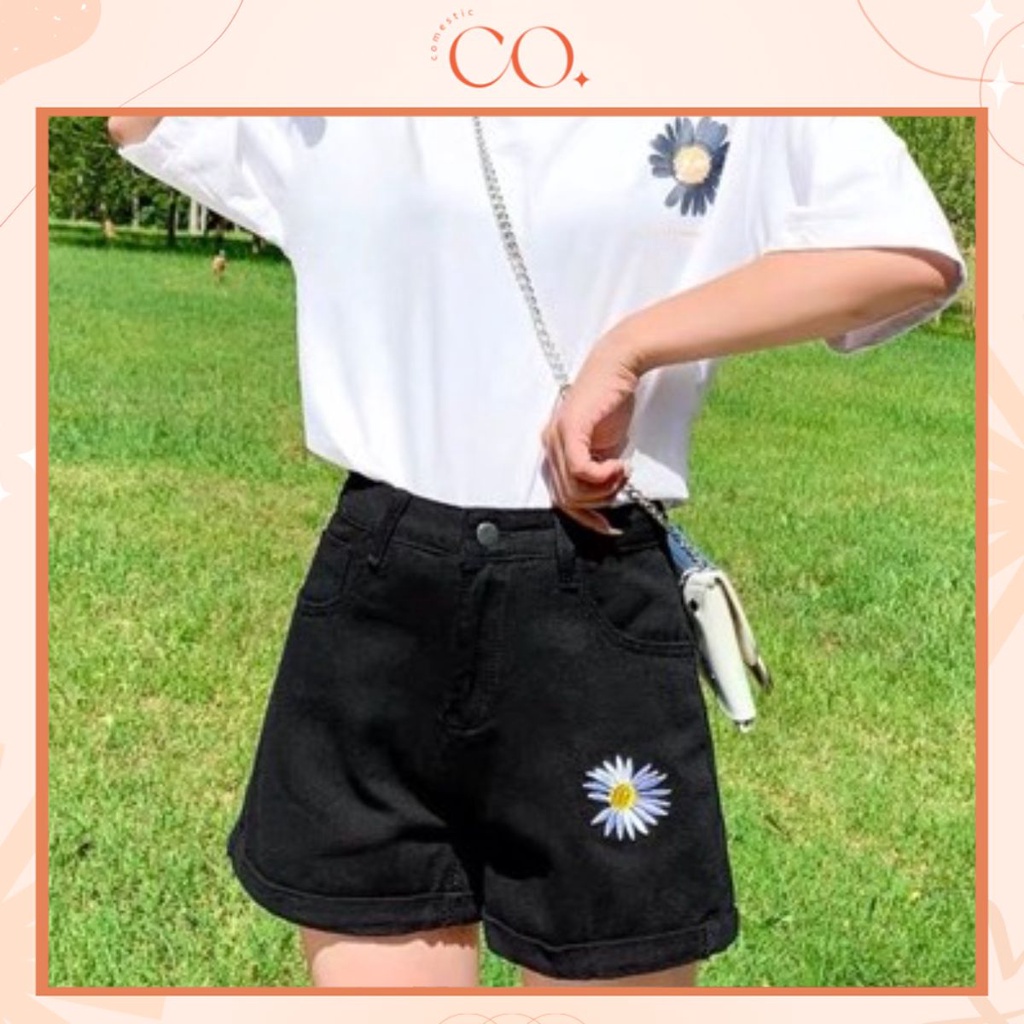 Quần Shorts Cạp Cao Phong Cách_C2