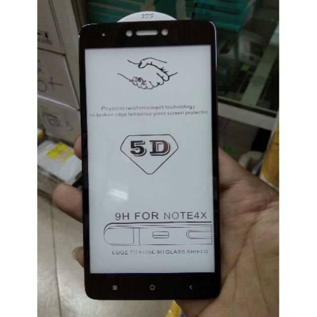 Kính 5D full màn Xiaomi Redmi note 4x
