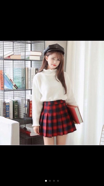 Chân váy xếp ly, chân váy hàn quốc, chân váy kẻ hàng qc | BigBuy360 - bigbuy360.vn