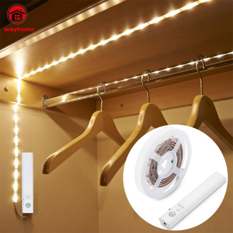 Dây đèn LED dài 1M cảm biến PIR cho tủ quần áo chất lượng cao