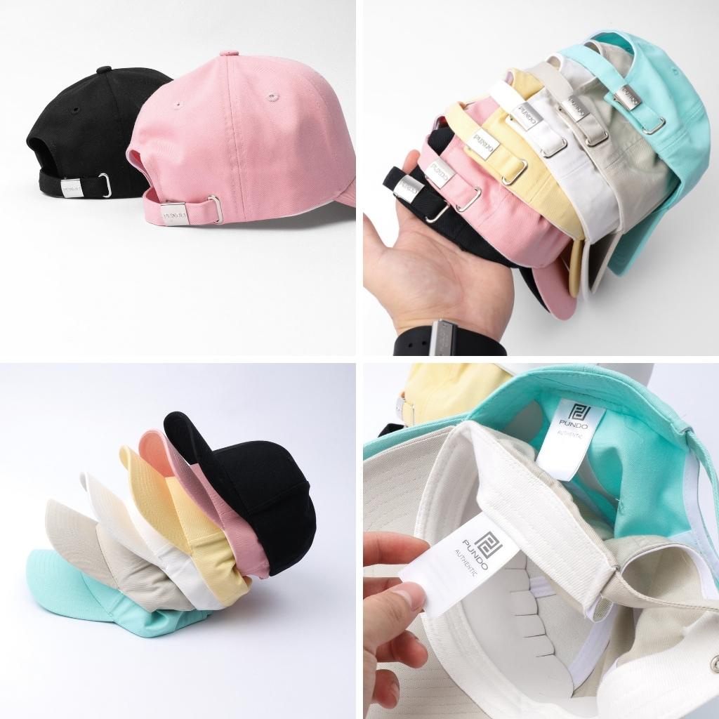 Nón lưỡi trai trơn unisex chất vải kaki màu trơn đơn giản trẻ trung năng động dễ phối PUNDO CAPPD02