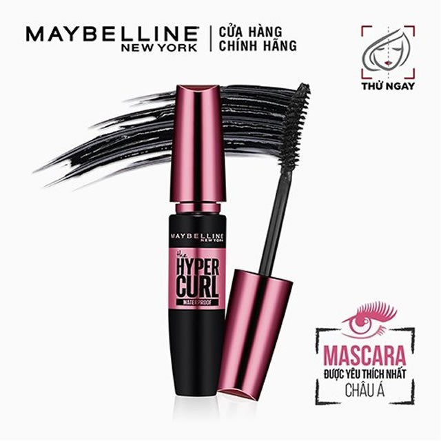 [Leo9] Mascara Maybelline, Chuốt Mi Không Lem Siêu Mỏng, Mascara Dài Mi và Cong Mi- Lizan kho sỉ mỹ phẩm tp hcm CB923