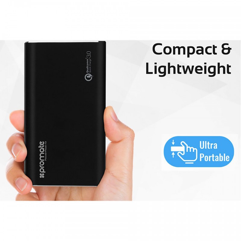 PIN SẠC DỰ PHÒNG PROMATE POWERPEAK-10 10000MAH Sạc Nhanh QC3.0