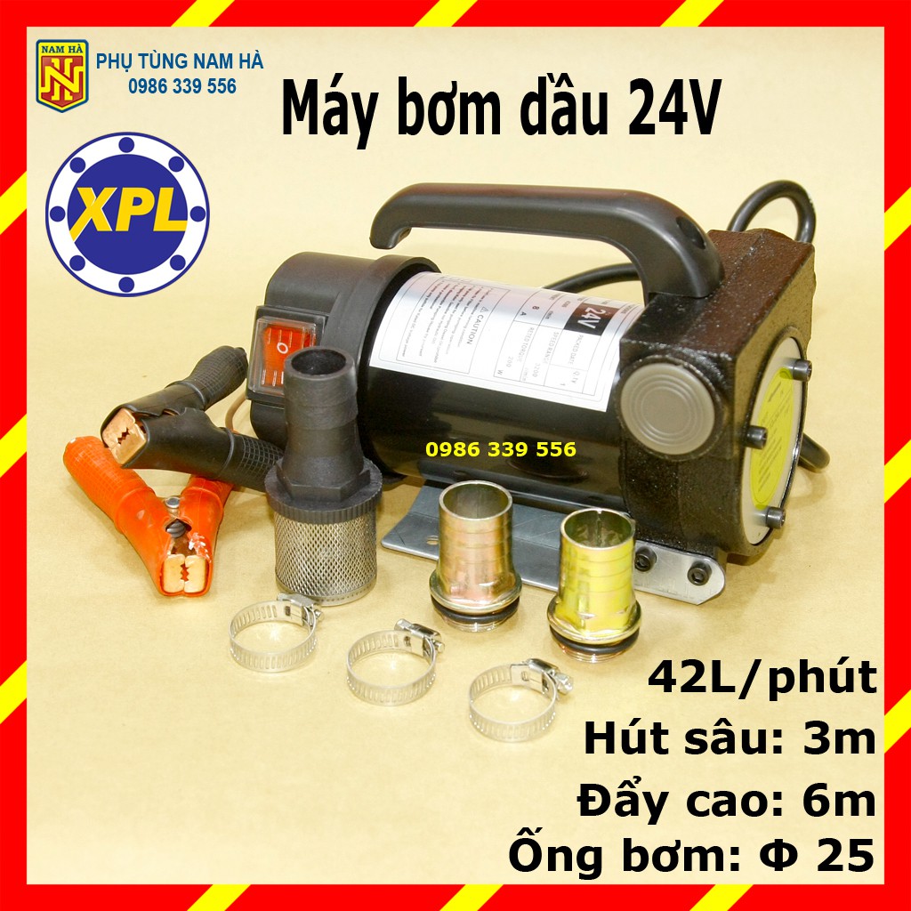 Máy bơm dầu nhớt 12v 24v 220V, dùng bơm dầu diesel, bơm dầu thủy lực, bơm dầu nhớt bôi trơn, bơm được xăng và hóa chất