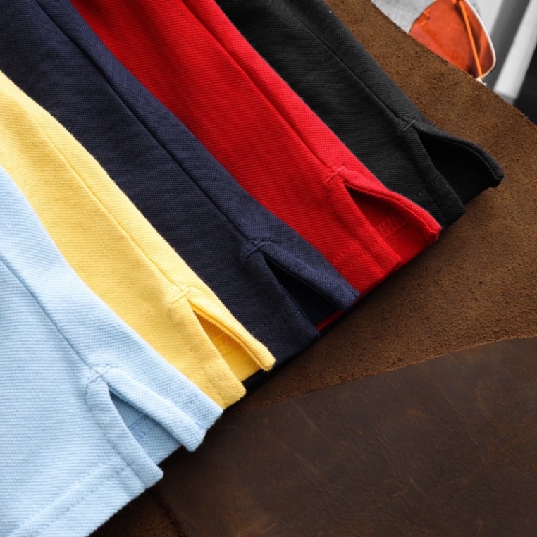 ÁO PHÔNG CÓ CỔ VNXK VẢI DƯ VNXK CHÍNH HÃNG LOGO THÊU