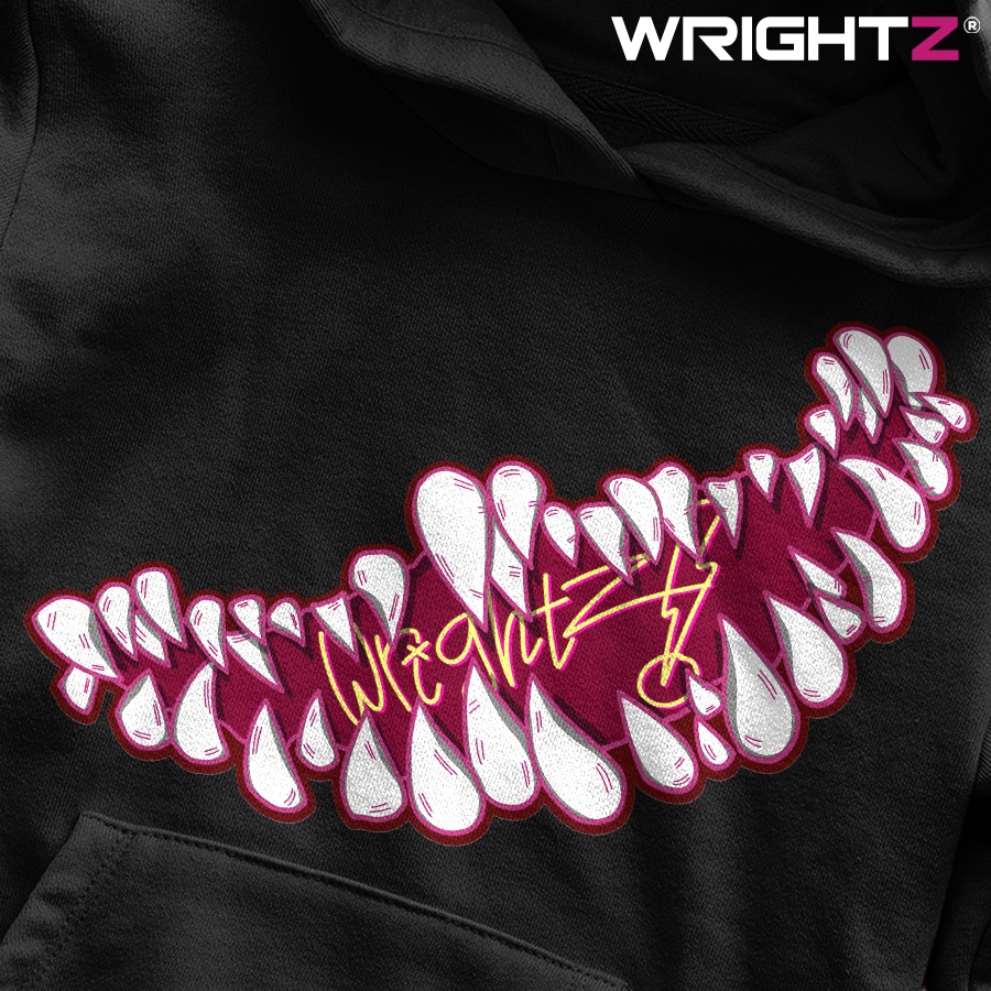 Áo hoodie Wrightz anime Muzan Kibutsuji quỷ vương demon slayer thanh gươm diệt quỷ over size