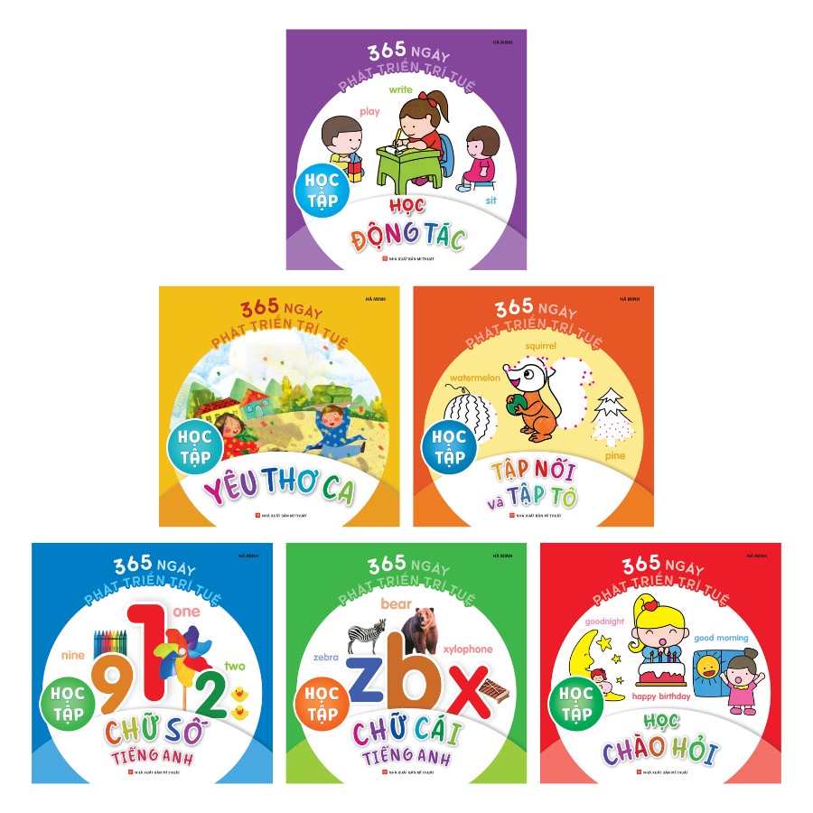 Sách - 365 Ngày Phát Triển Trí Tuệ - Học Tập ( Bộ 6 cuốn )