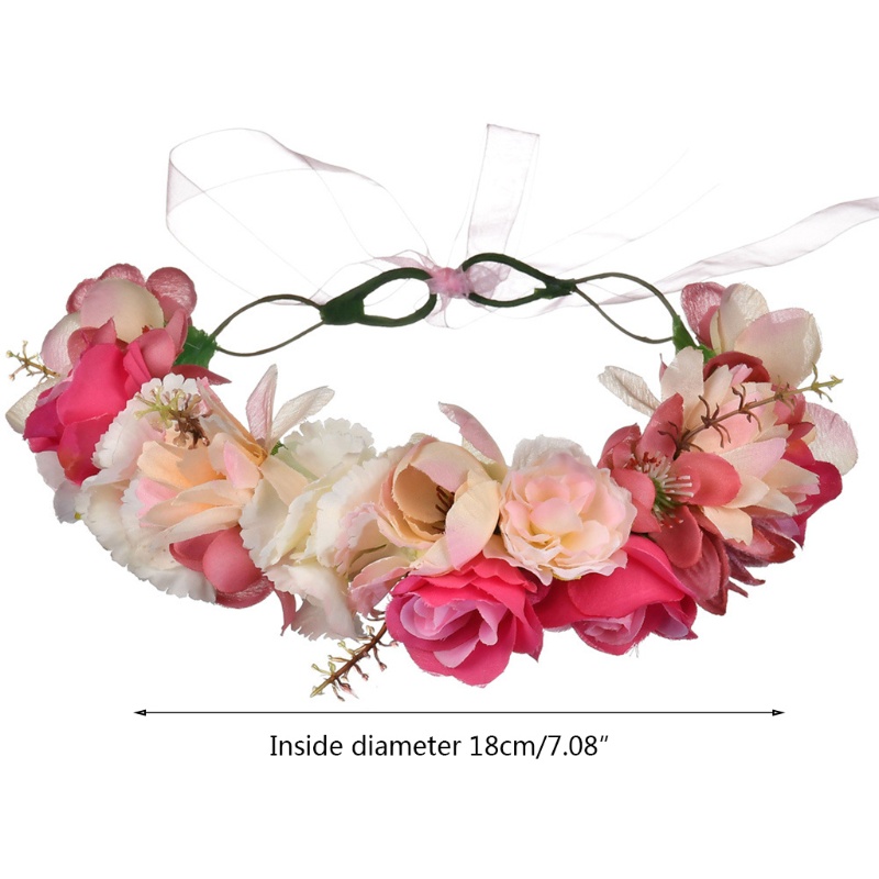 Vòng Hoa Đội Đầu Kiểu Boho Cho Nữ