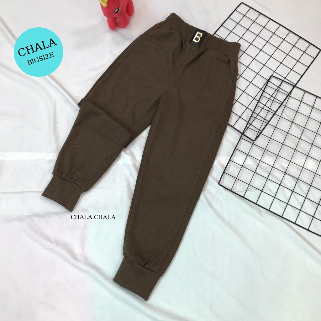 Quần Nỉ Nữ Ống Rộng Bo Gấu Chala,Quần Jogger Nỉ Tăm Thu Đông Bigsize Hàng Cao Cấp