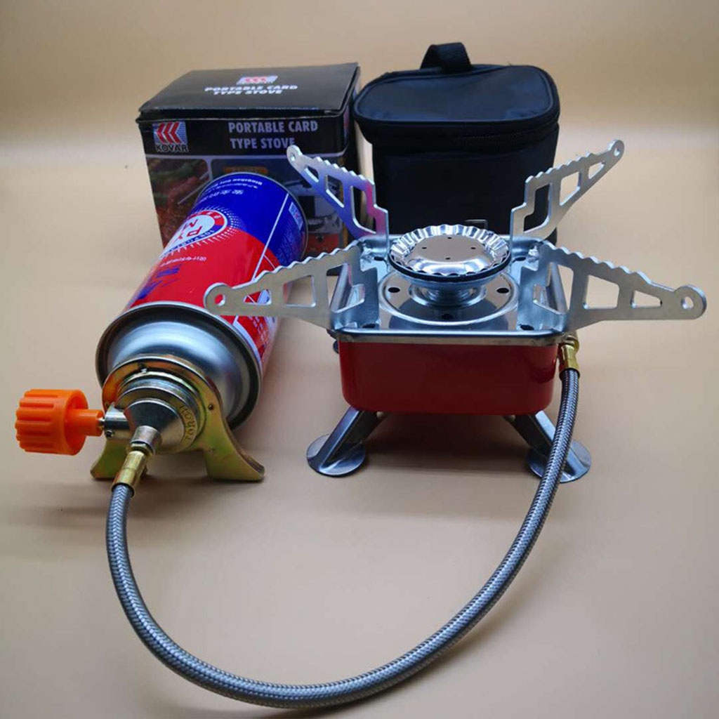 Bếp gas du lịch, bếp ga mini, bếp gas da ngoại TR193 tặng dây dẫn gas