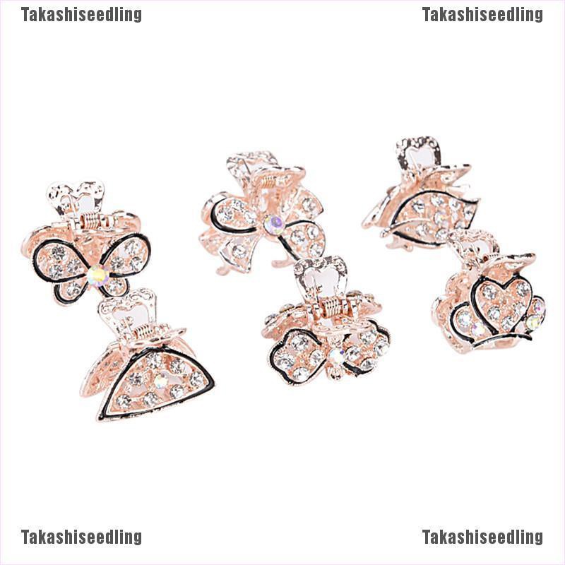 Kẹp Càng Cua Đính Đá Hình Bướm Dễ Thương