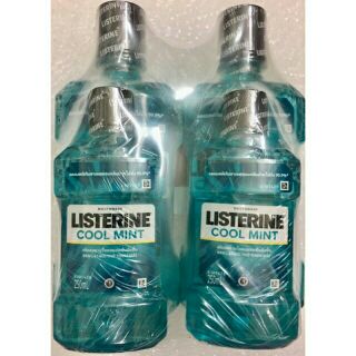 Combo 2 chai nước súc miệng diệt khuẩn listerine cool mint 750ml + chai listerine 250ml