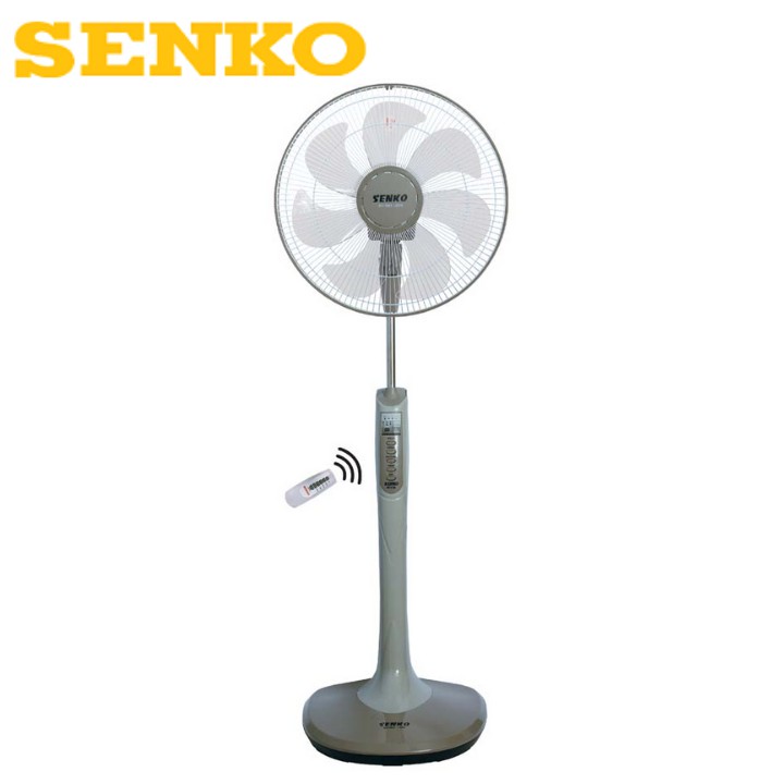 Quạt đứng điều khiển từ xa F23 SENKO DR1608 màu kem nâu