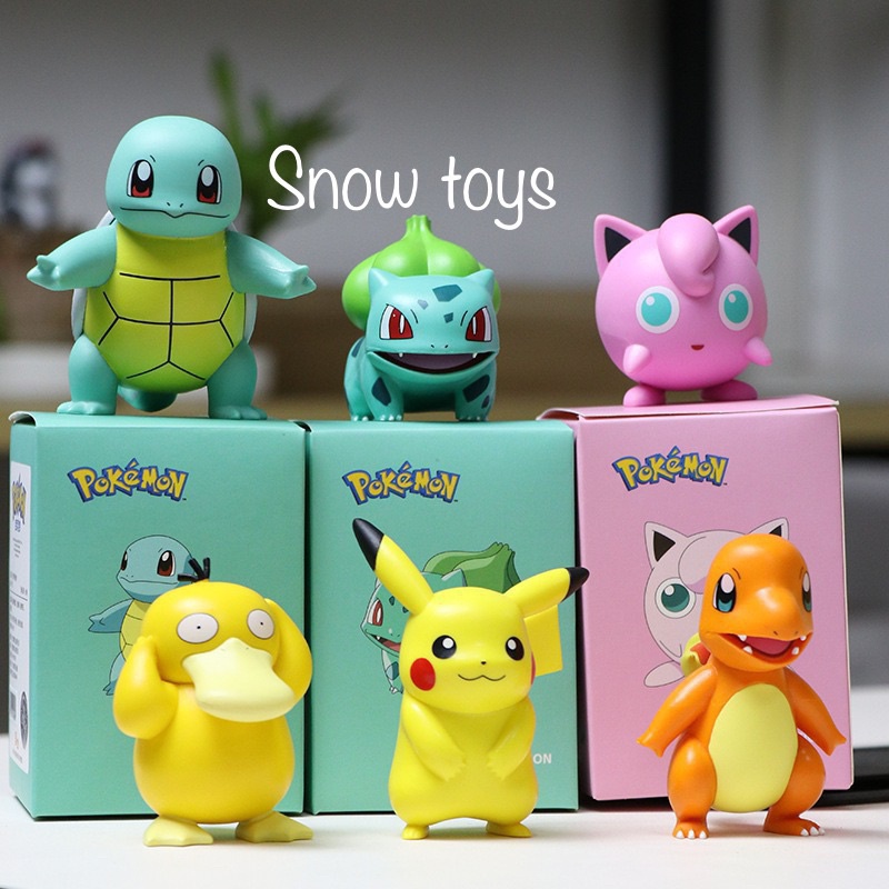 Mô Hình Pikachu, Phim Hoạt Hình Pokemon, Thích Hợp Trang Trí, Decor, Bộ Sưu Tập, Làm Quà Tặng - Full Box