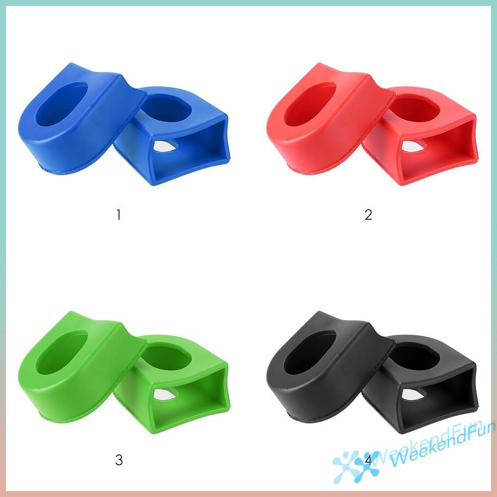 Set 2 nắp chụp silicone bảo vệ tay quay xe đạp