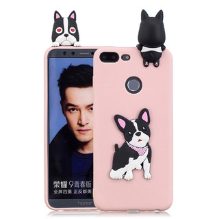 Ốp điện thoại silicone hình động vật dễ thương cho Huawei Honor 9 Lite