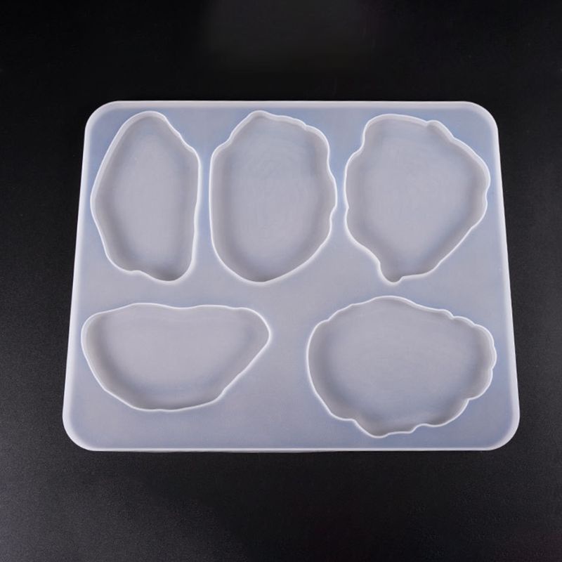 Khuôn silicon Epoxy UV làm miếng lót cốc để bàn cỡ lớn nhiều kiểu dáng DIY tiện lợi