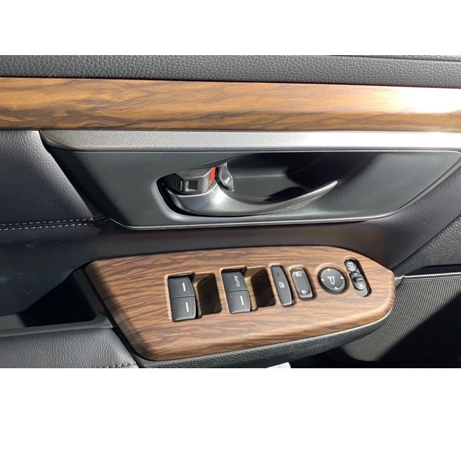 Ốp nội thất xe Honda CR-V, CRV 2018-2019 2020 2021 2022 -  5 chi tiết màu Nâu +Tặng Kèm Keo Tăng Dính