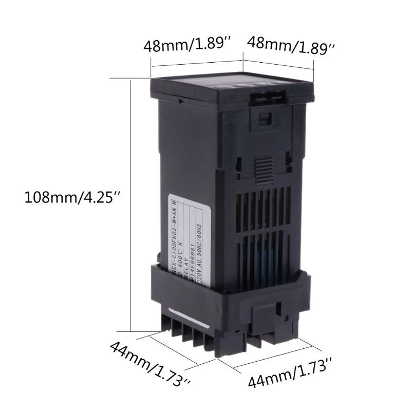 Bộ điều khiển nhiệt độ kỹ thuật số PID loại K rex-c100 (m) 0-400 độ c