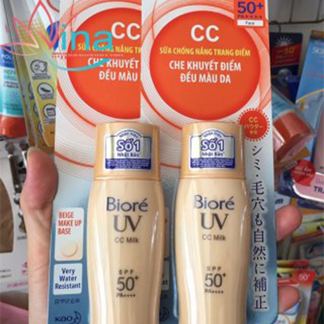 Sữa Chống Nắng Lót Nền Trang Điểm  Biore UV Color CC Milk  SPF50+/PA+++