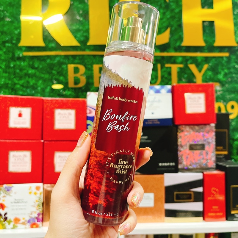 BONFIRE BASH - Xịt Thơm Toàn Thân Body Mist Bath &amp; Body Works Usa