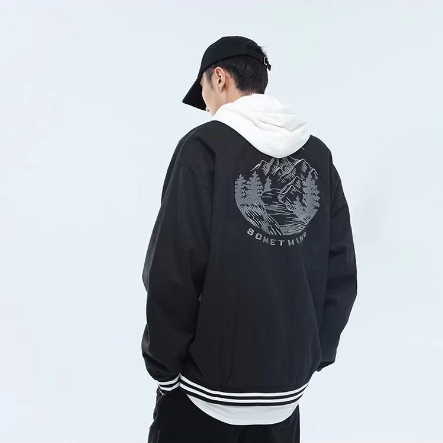 Áo Khoác Bóng Chày Tay Dài Thêu Họa Tiết Cổ Điển Thời Trang Cho Nam Và Nữ