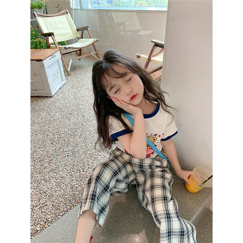 Hàng Mới Về Bộ Áo Croptop Tay Ngắn Và Quần Lửng Phong Cách Đường Phố Thời Trang Mùa Hè Cho Bé Gái