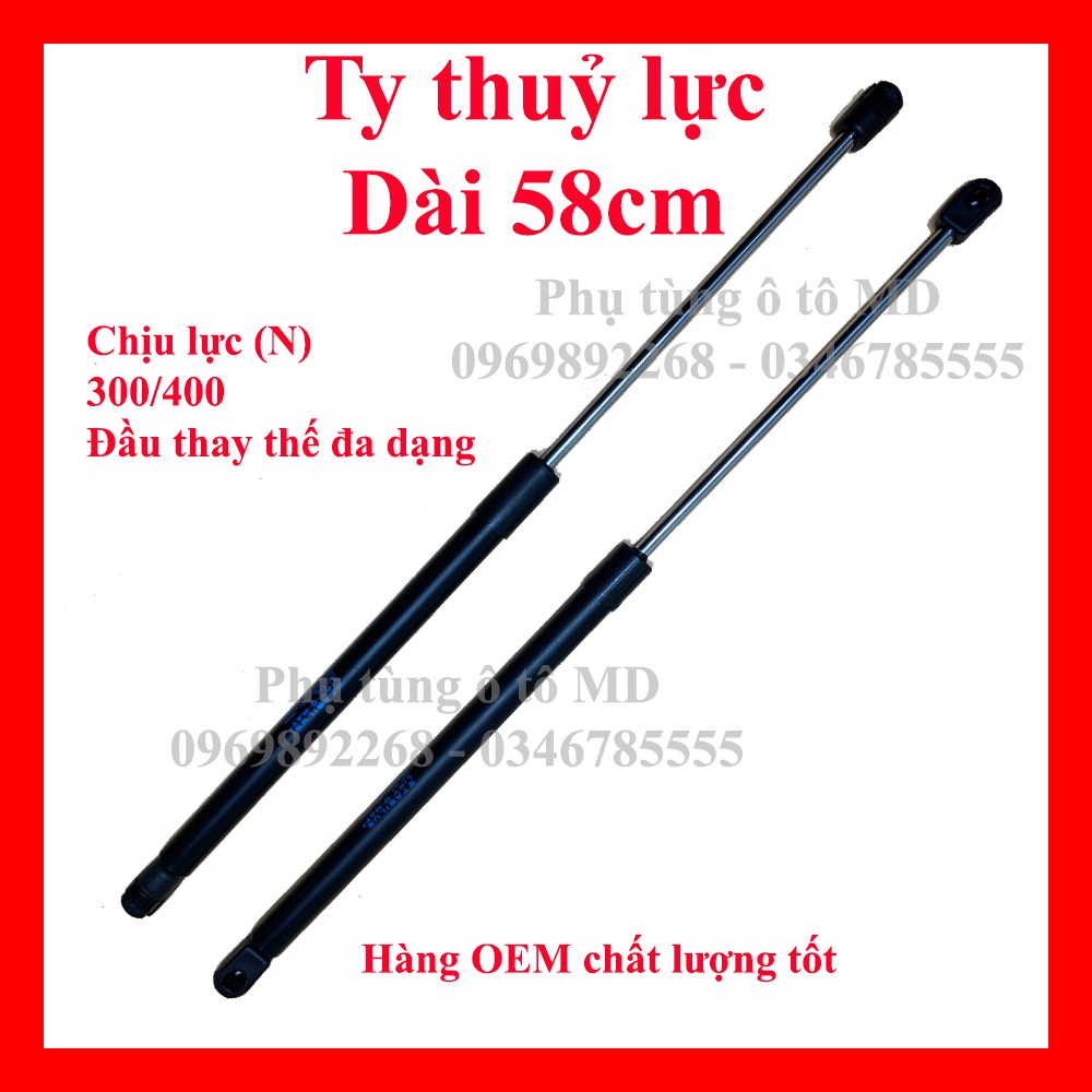 [Dài 58cm]Ty Thủy Lực Chống Cốp , Nắp Capo , Chống Cánh Cửa và dùng cho các loại máy công trình. Hàng chất lượng tốt.