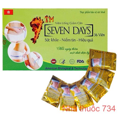 Giảm cân Seven Days - Hộp 36 viên