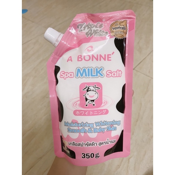 Muối Tắm Sữa Bò Tẩy Tế Bào Chết A Bonne Spa Milk Salt 350g ( mẫu mới)