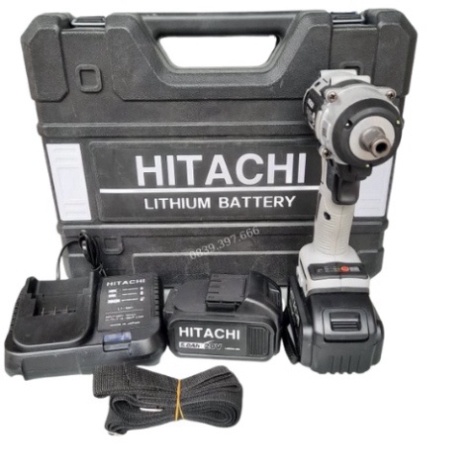 Siết Bulong HITACHI 20V Hàng Loại 1 Lõi Đồng Không Chổi Than 3 Đèn Led Trợ Sáng Pin Sử Dụng Rất Bền. Hàng Cao Cấp