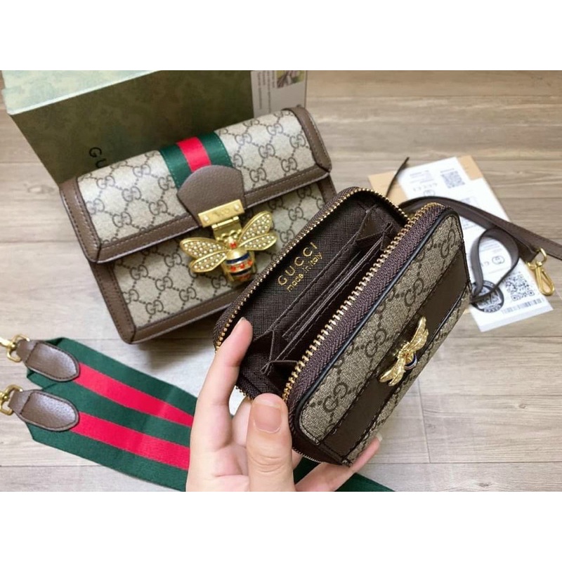 Set túi con ong kèm ví nhỏ