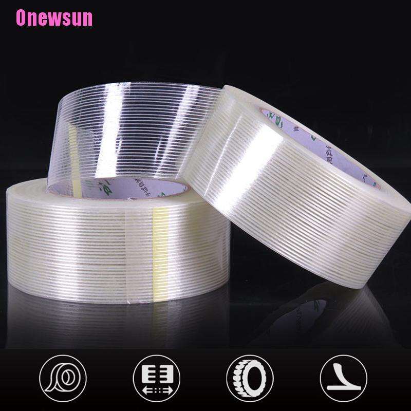Cuộn Băng Keo Sợi Thủy Tinh Chịu Lực Cao Dài 25/50m Không Để Lại Dấu Vết Keo
