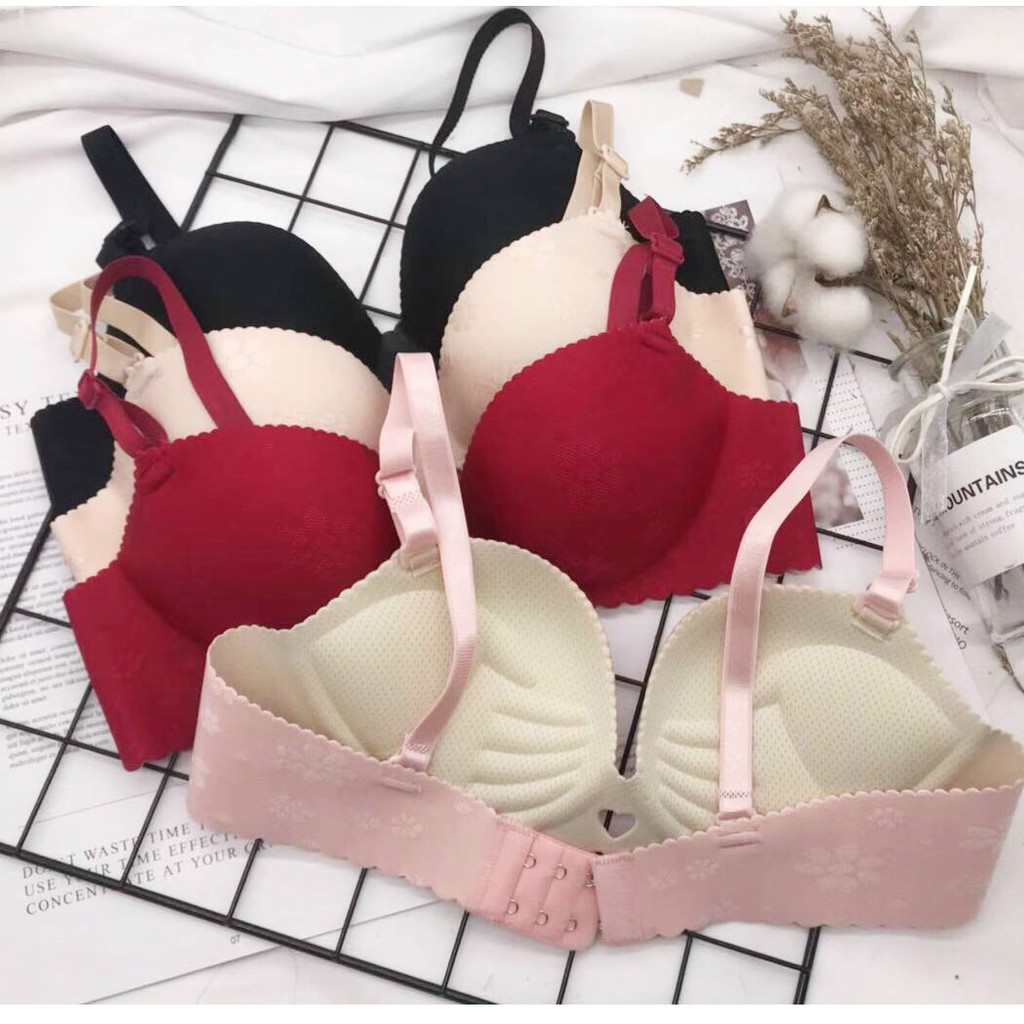 Chuyên sỉ lẻ Áo ngực Su non vân gấm không gọng siêu nâng ( đệm 5cm) hàng cao cấp