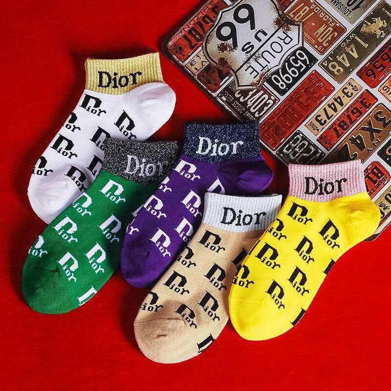Set 5 Đôi Vớ cotton Lụa Sáng Sang Trọng Cho Nữ