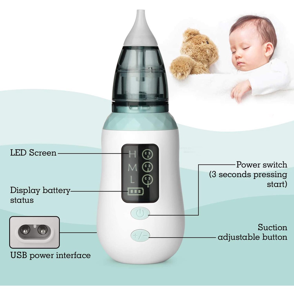 Máy hút mũi cho trẻ sơ sinh VANCOCON VA-162 có pin sạc 3 cấp độ hút BH - 12 tháng