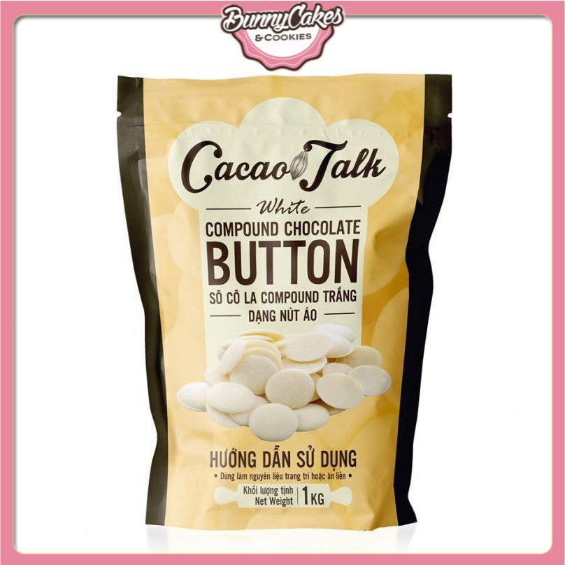 Sô Cô La Compound *Trắng* Dạng Nút Áo Cacao Talk 1kg