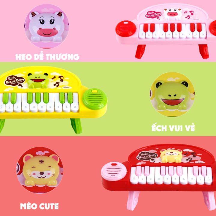 Đồ chơi nhạc cụ cây đàn Piano Hallo Baby giúp bé gia tăng khả năng sáng tạo và hoạt bát hơn