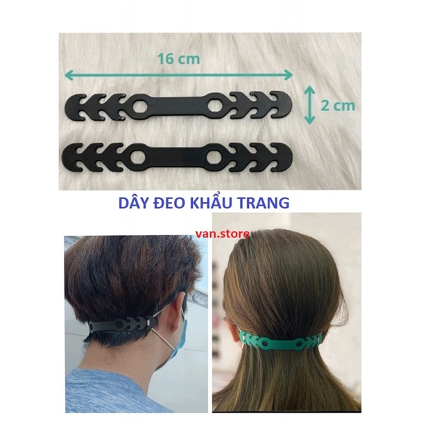 Dây Đeo Khẩu Trang Chống Đau Tai Chất Liệu Silicone Nhiều Màu