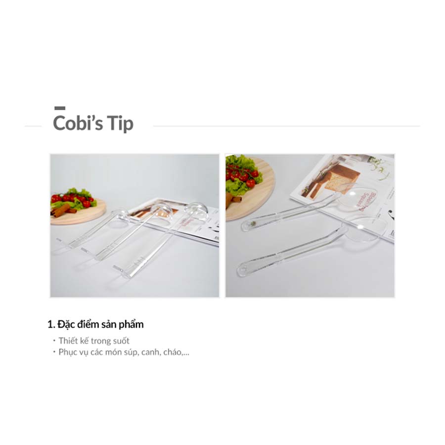 Vá Múc Canh Nhựa Bằng Nhựa Acrylic Trong Suốt - Cobi Home