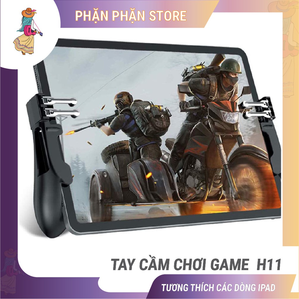 Tay cầm chơi game H11 cho ipad máy tính bảng tay cầm chơi game 6 ngón pubg ros liên quân Chammart