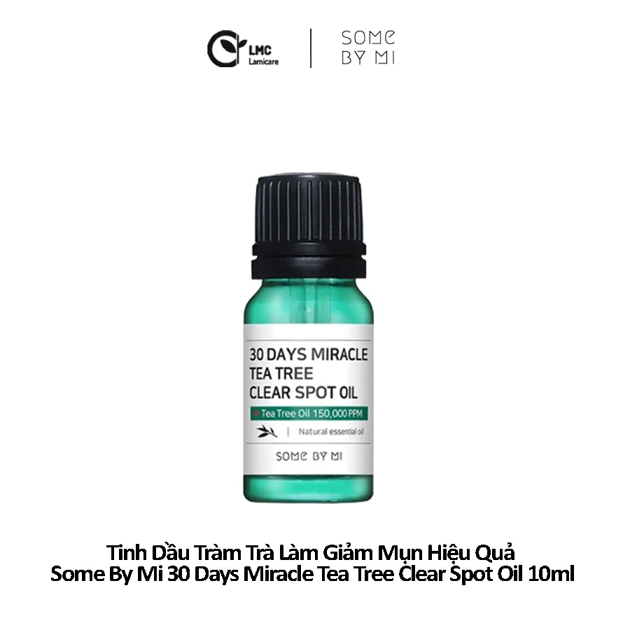 Tinh dầu tràm trà làm giảm mụn hiệu quả Some by mi 30 days miracle tea tree clear spot oil 10ml