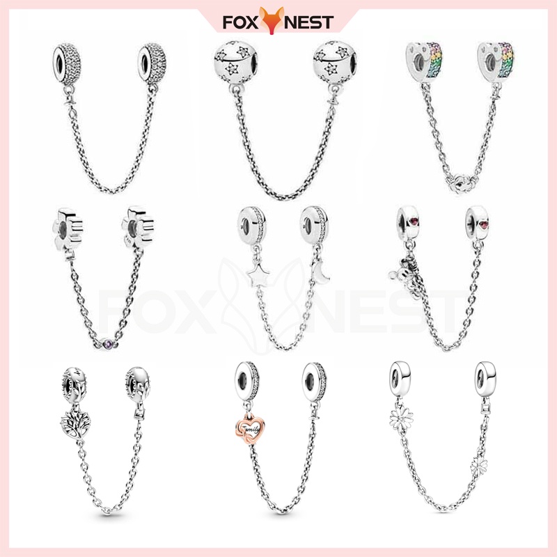 Dây Xích Mạ Bạc 925 Tự Làm Vòng Tay An Toàn