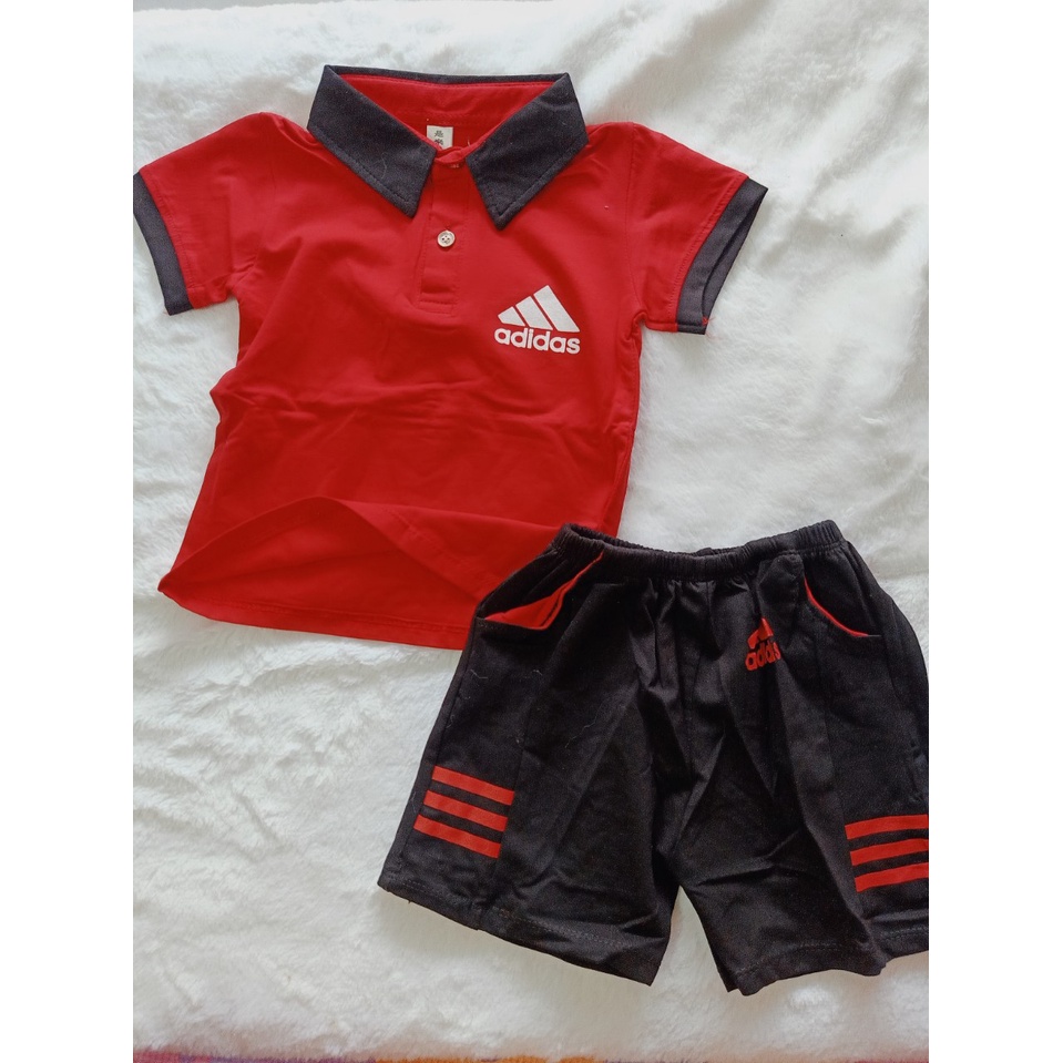 Đồ bộ Bé Trai, Set Bộ bé Trai áo thun cổ trụ quần có túi chất vải cotton tàu